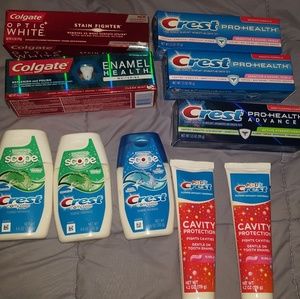 Colgate and Crest toothpaste lot